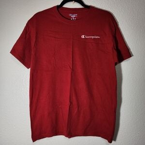 Champion Men's Red T-Shirt. Men's Medium.